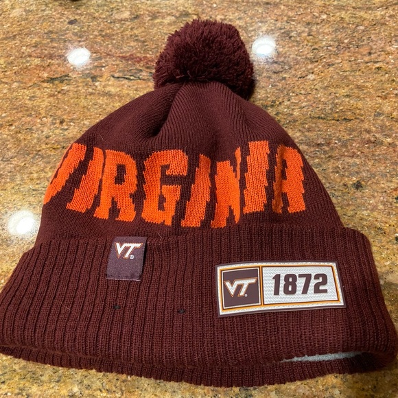 NWOT - Virginia Tech Beanie - Excellent condition. Fleece lined very warm. - Picture 1 of 7